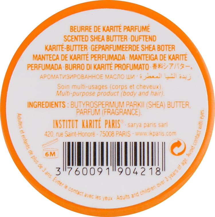 Масло з ароматом мигдалю та меду - Institut Karite Scented Shea Butter Almond And Honey — фото N3