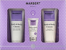 Marbert Bath & Body Classic - Набір (sh/gel/200ml + h/cr/50ml + b/lot/200ml) — фото N1