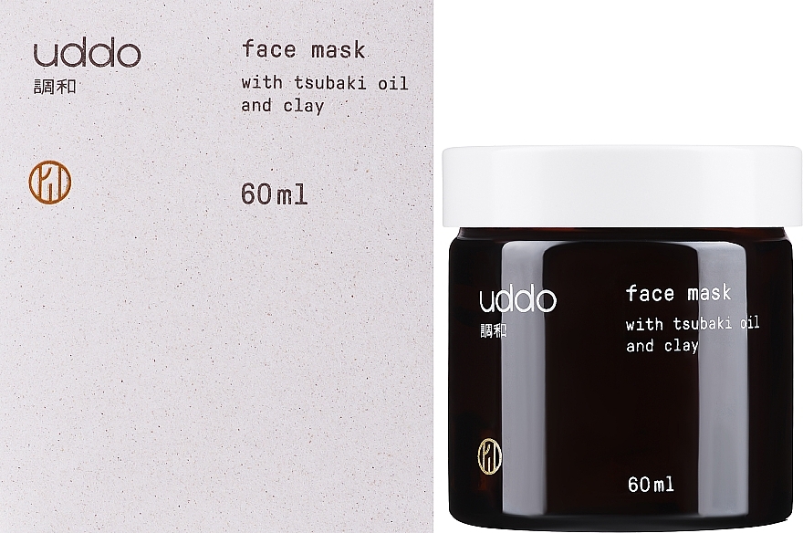 Маска для лица с маслом цубаки и глиной - Uddo Face Mask With Tsubaki Oil And Clay — фото N1
