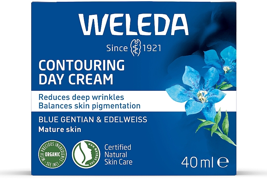 Крем-контур денний "Блакитна Джентіана та Едельвейс альпійський" - Weleda — фото N2