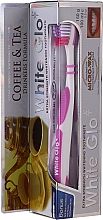 Набір "Для любителів чаю й кави", бузково-фіолетовий - White Glo Coffee & Tea Drinkers Formula Whitening Toothpaste (toothpaste/100ml + toothbrush) — фото N1