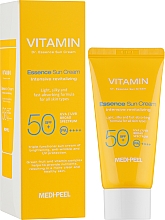 Витаминный солнцезащитный крем для лица SPF50 - Medi Peel Vitamin Dr Essence Sun Cream SPF50+ PA++++ — фото N2