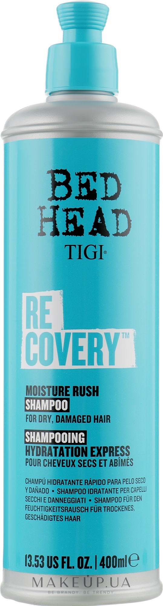Шампунь для сухого й пошкодженого волосся - Tigi Bed Head Recovery Shampoo Moisture Rush — фото 400ml