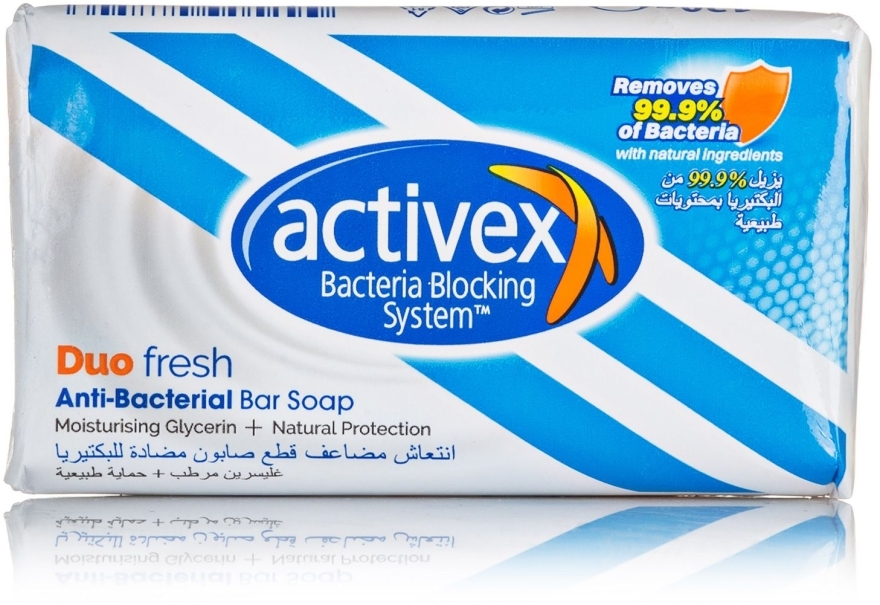 Мыло антибактериальное 2в1 - Activex Duo Fresh — фото N4