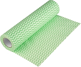 Универсальные салфетки, спанлейс, зеленая волна, 25x30 см, 30 шт. - Aquasoft Woodpulp Wipes  — фото N2