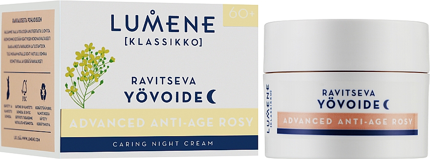 Нічний крем для обличчя - Lumene Klassikko Advanced Anti-Age Rosy — фото N2