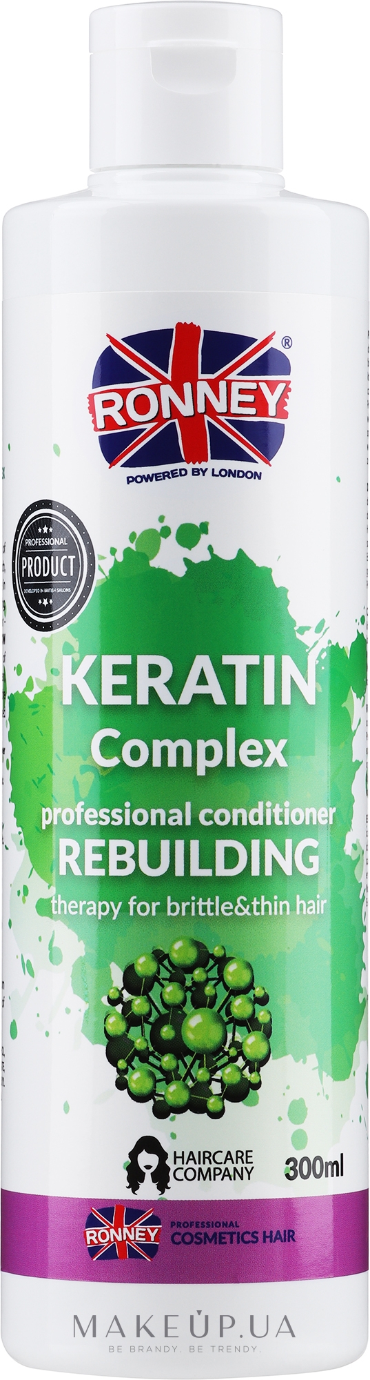 Кондиционер для волос - Ronney Professional Keratin Complex Rebuilding Conditioner — фото 300ml