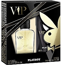 Playboy VIP for Him Set - Набор (edt/60ml + sh/gel/250ml) — фото N1