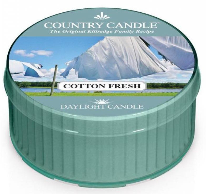 Чайная свеча - Country Candle Cotton Fresh Daylight — фото N1