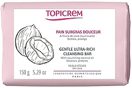 Нежное очищающее мыло - Topicrem Gentle Ultra Rich Cleansing Bar — фото N1