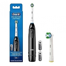 Парфумерія, косметика Електрична зубна щітка, чорна - Oral-B Pro Battery DB5 Black