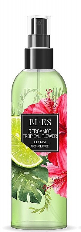 Парфумований спрей для тіла "Бергамот і тропічна квітка" - Bi-Es Body Mist — фото N1