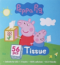 Парфумерія, косметика Паперові серветки для дітей, 56 шт. - Peppa Pig Tissue