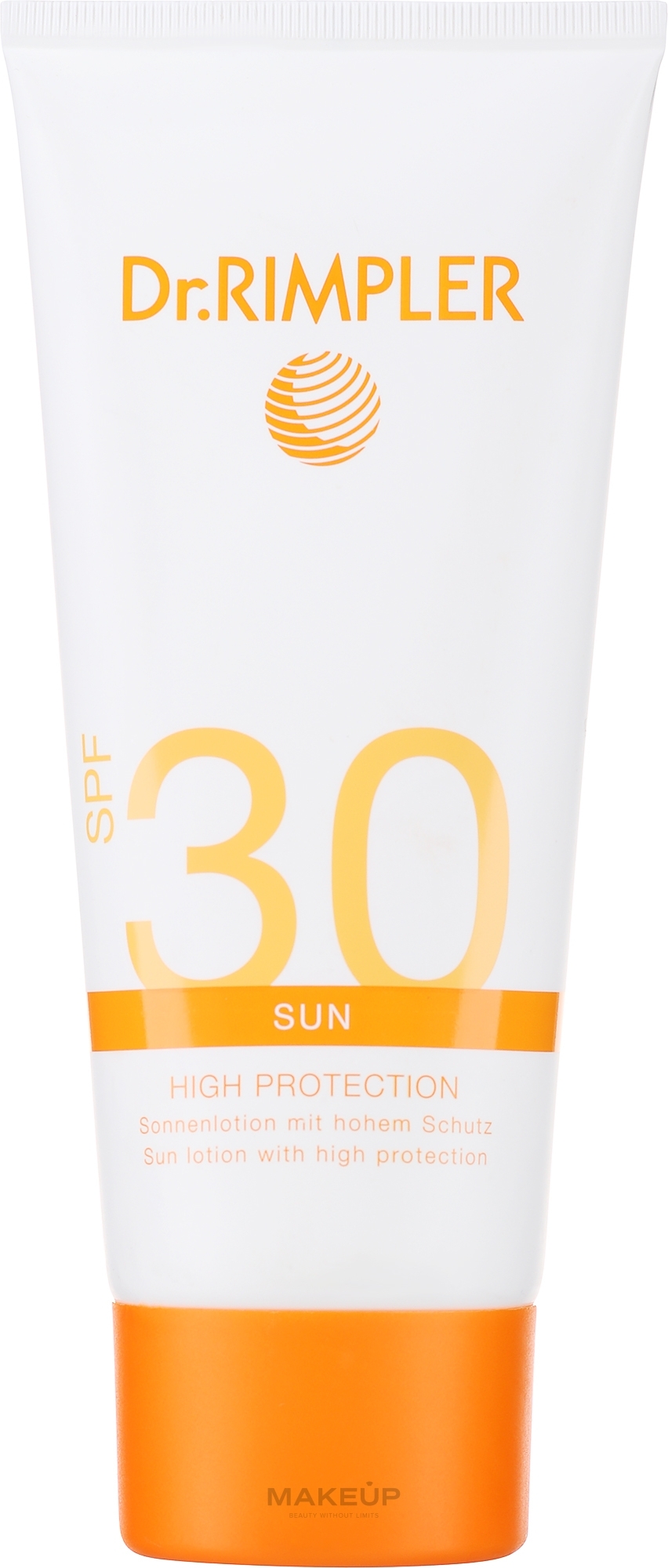 Солнцезащитный лосьон для тела - Dr. Rimpler Sun High Protection Spf30 — фото 200ml