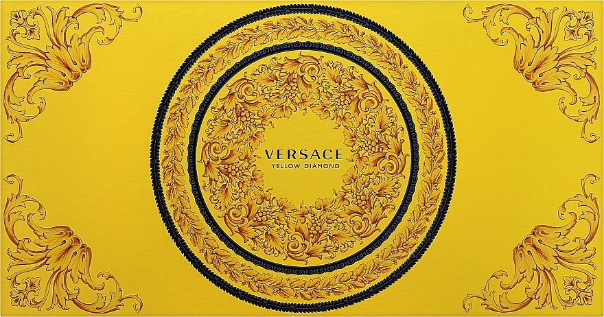 Versace Yellow Diamond - Набор (edt/90ml + b/l/100ml + sh/g/100ml + bag) — фото N1