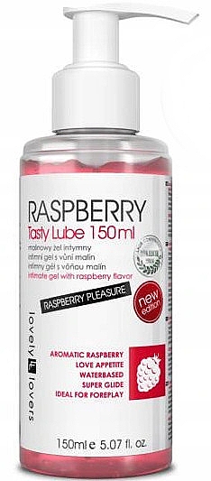 Гель-смазка для интимной зоны с ароматом малины - Lovely Lovers Raspberry Tasty Lube  — фото N1