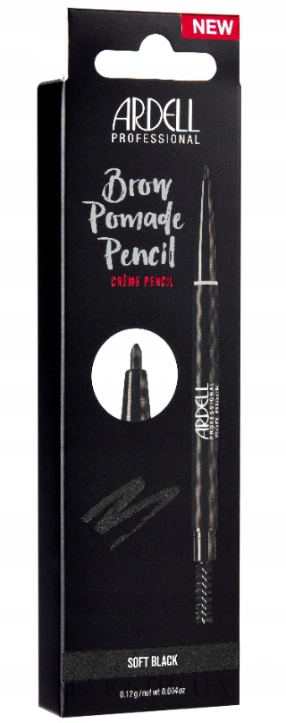 Карандаш для бровей - Ardell Brow Pomade Pencil — фото Soft Black