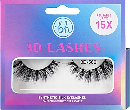 Парфумерія, косметика Накладні вії - BH Cosmetics 3D Lashes Synthetic Silk Eyelashes 3D-560