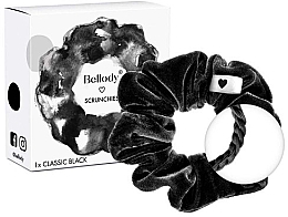Резинка для волосся, classic black, 1 шт. - Bellody Original Scrunchie — фото N2
