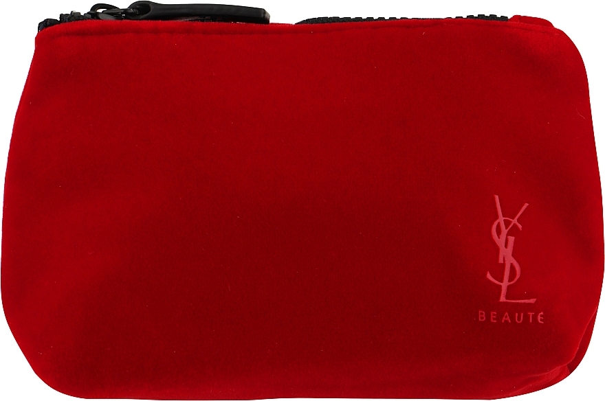 ПОДАРОК! Вельветовая косметичка, красная - Yves Saint Laurent — фото N1