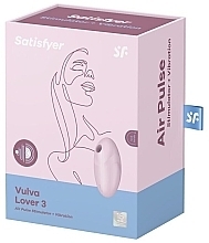 Вакуумний стимулятор клітора, рожевий - Satisfyer Vulva Lover 3 Air Pulse Stimulator & Vibrator Pink — фото N1
