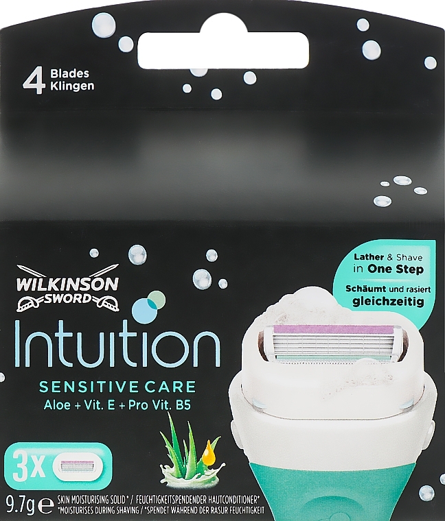 УЦІНКА Змінні касети для гоління, 4 шт. - Wilkinson Sword Intuition Sensitive * — фото N1
