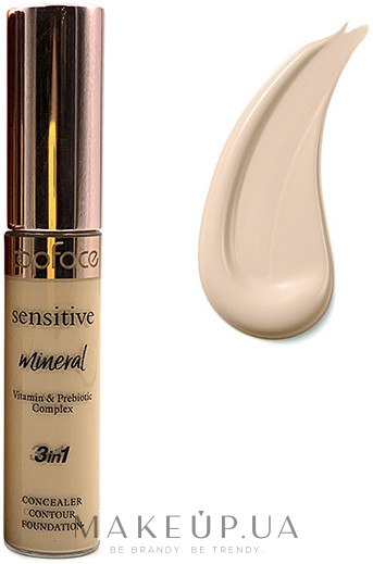 Консилер для лица - TopFace Sensitive Mineral 3 in 1 Concealer — фото 001