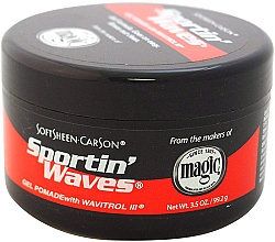 Парфумерія, косметика Гель-помада для волосся - SoftSheen-Carson Professional Magic Sportin' Waves Gel Pomade With Wavitrol III