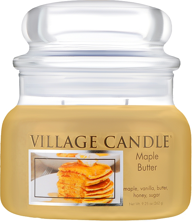 Ароматическая свеча в банке "Кленовое масло" - Village Candle Maple Butter — фото N1