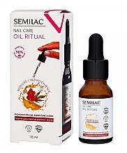 Духи, Парфюмерия, косметика Восстанавливающее масло для ногтей и кутикулы - Semilac Nail Care Oil Ritual 