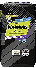 Підгузки-трусики Ninjamas Pyjama Boy Pants, 8-12 років (27-43 кг), 9 шт. - Pampers — фото N1