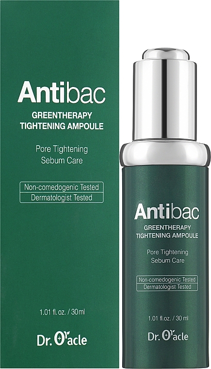 Сироватка для обличчя антибактеріальна - Dr. Oracle Antibac Green Therapy Tightening Ampoule — фото N2