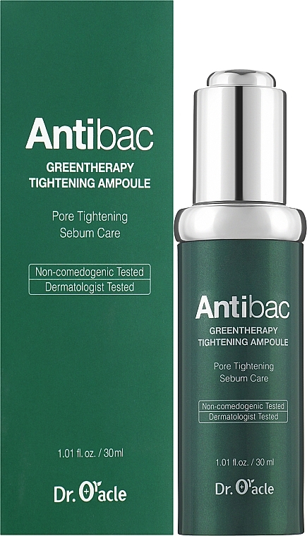 Сыворотка для лица антибактериальная - Dr. Oracle Antibac Green Therapy Tightening Ampoule — фото N2