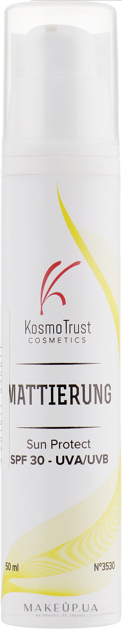 Матувальний крем SPF 30 - KosmoTrust Cosmetics Mattierung — фото 50ml