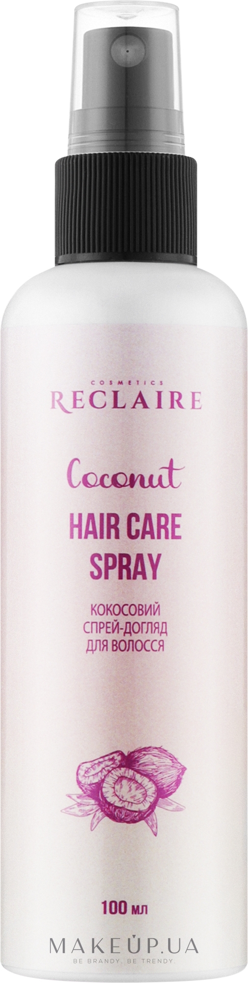 Кокосовый спрей-уход для волос - Reclaire Coconut Hair Care Sptay — фото 100ml