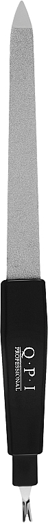 Сапфірова пилка для нігтів із тримером 17,2 см, чорна - QPI — фото N1