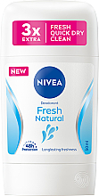 Дезодорант твердий "Природна свіжість" - NIVEA Fresh Natural 48H Deodorant Stick — фото N1