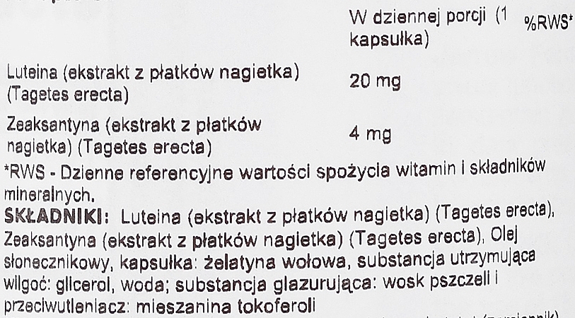 Пищевые добавки ""Лютеин 20 мг" - Jarrow Formulas Lutein 20mg — фото N3