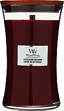 Ароматическая свеча с ароматом бурбона, фруктов, древесины - Woodwick Ellipse Elderberry Bourbon — фото N3