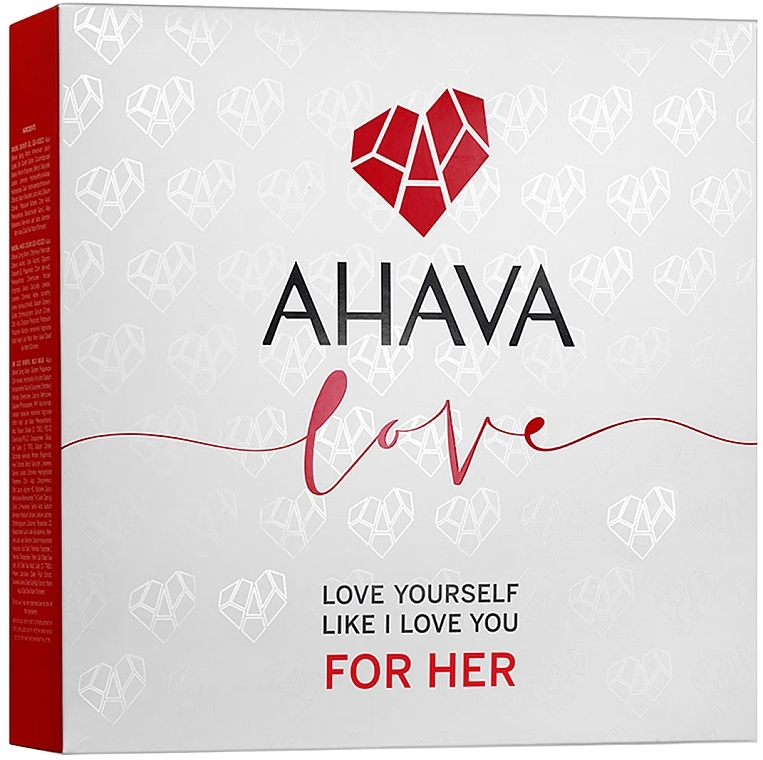 Набор - Ahava Valentines Kit For Her (sh/gel/200ml + h/cr/100ml + f/mask/15ml) — фото N2