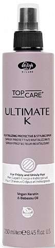 Спрей для термозащиты и укладки волос - Lisap Ultimate K Revitalizing Protective&Styling Spray — фото N1