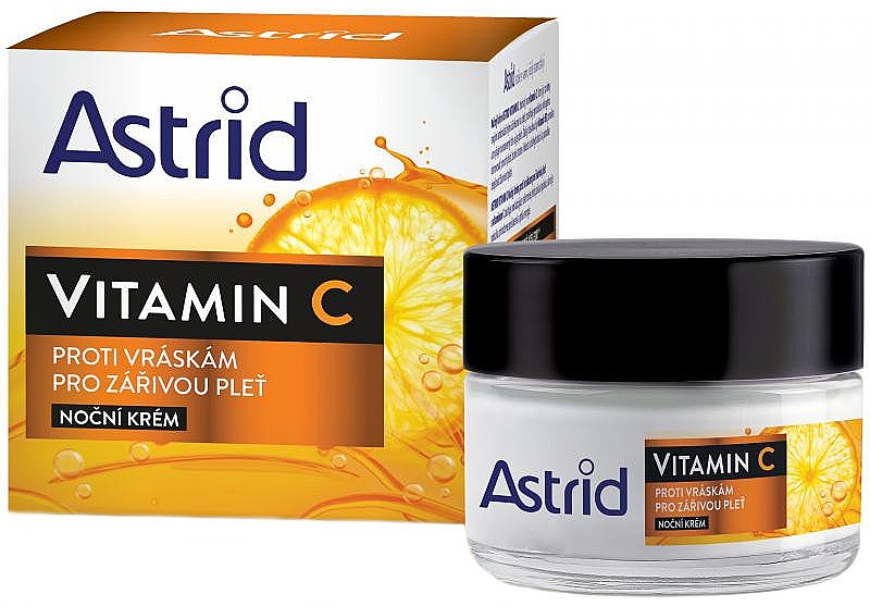 Нічний крем проти зморщок з вітаміном С - Astrid Vitamin C Night Anti-Wrinkle Cream