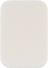 Спонж для макіяжу прогумований "Квадрат", білий - QPI — фото N1