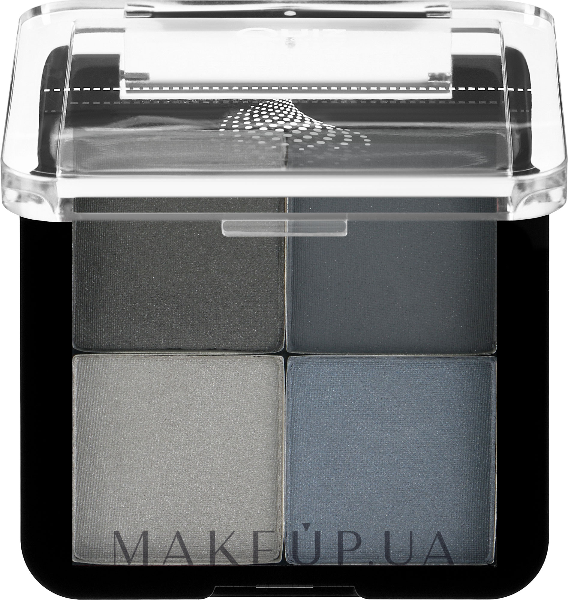 Четырехцветные тени для век - Quiz Cosmetics Camouflage Eyeshadow 4 — фото Deep Ocean