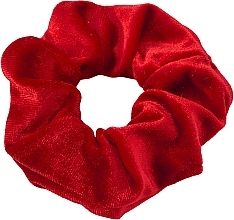 Резинка бархатная для волос, красная - Lolita Accessories — фото N1