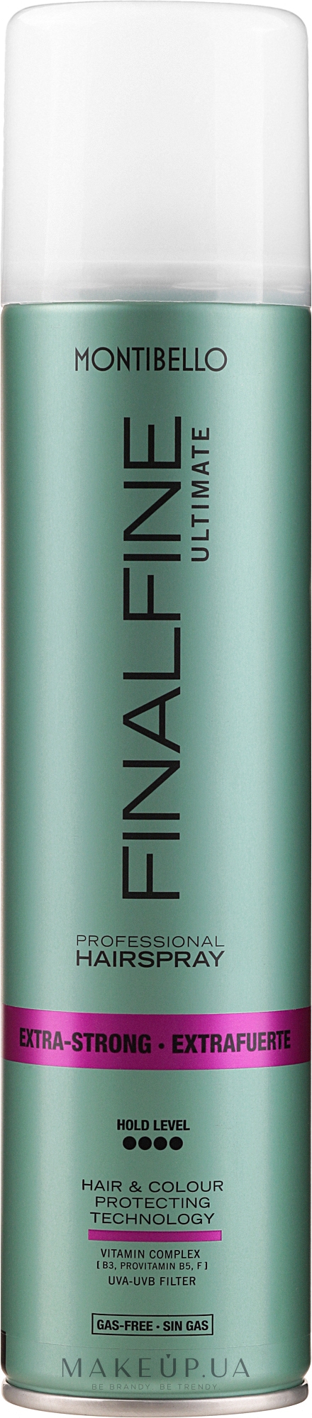 Фиксирующий лак без газа - Montibello Finalfine Ultimate Extra-Strong Hairspray — фото 400ml