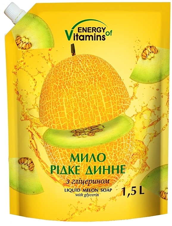 Жидкое мыло "Дыня" - Energy of Vitamins (дой-пак)  — фото N1