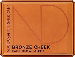 Палетка для контурирования - Natasha Denona Bronze Cheek Face Glow Palette — фото N2