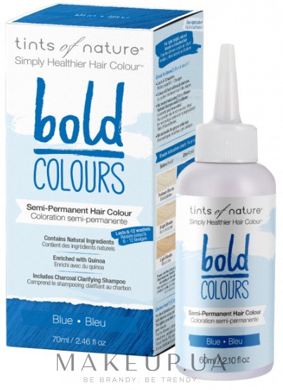 Полуперманентная краска для волос - Tints Of Nature Semi-Permanent Bold Colours — фото Blue