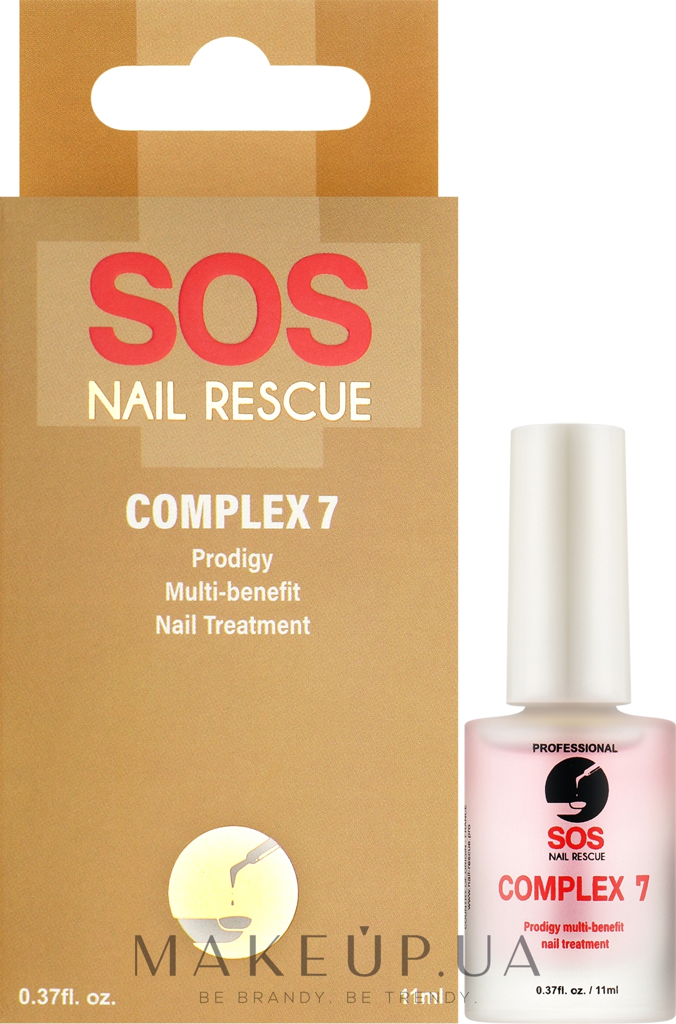 Многоцелевое средство для ухода за ногтями "Комплекс 7" - SOS Nail Rescue Complex 7 — фото 11ml